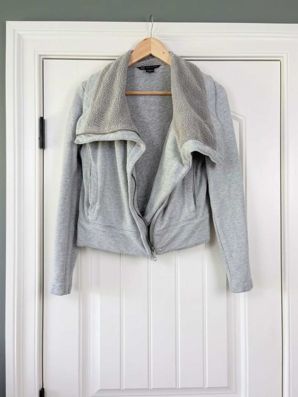 Armani Exchange Fleece Collar Moto Jacket - M